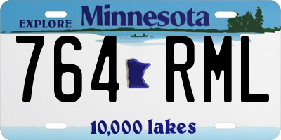 MN license plate 764RML