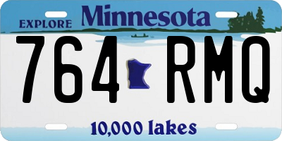 MN license plate 764RMQ