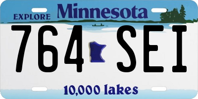 MN license plate 764SEI