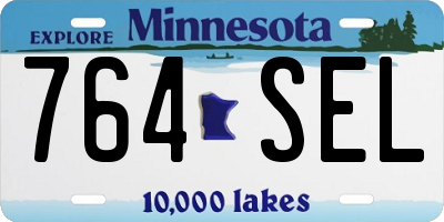 MN license plate 764SEL