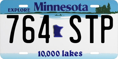 MN license plate 764STP