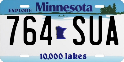 MN license plate 764SUA