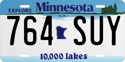 MN license plate 764SUY