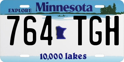 MN license plate 764TGH