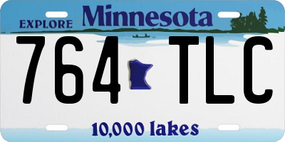 MN license plate 764TLC