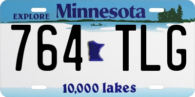 MN license plate 764TLG