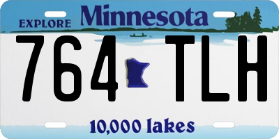 MN license plate 764TLH