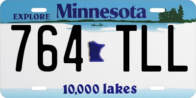 MN license plate 764TLL