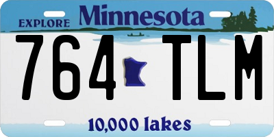 MN license plate 764TLM