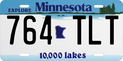 MN license plate 764TLT
