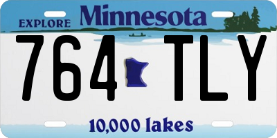 MN license plate 764TLY