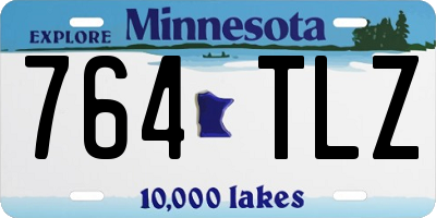 MN license plate 764TLZ