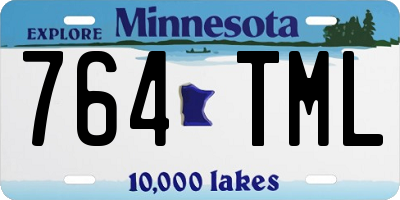 MN license plate 764TML