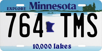 MN license plate 764TMS