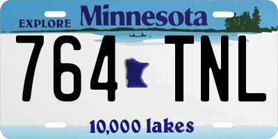 MN license plate 764TNL