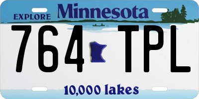 MN license plate 764TPL