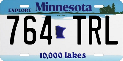 MN license plate 764TRL