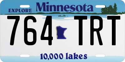 MN license plate 764TRT