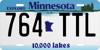 MN license plate 764TTL