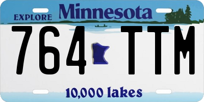MN license plate 764TTM