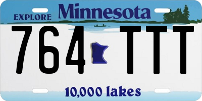 MN license plate 764TTT
