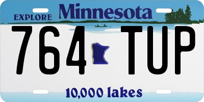 MN license plate 764TUP