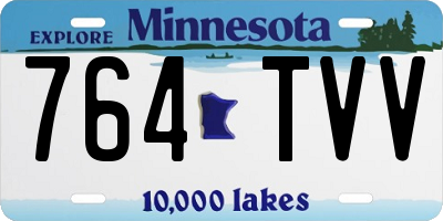 MN license plate 764TVV