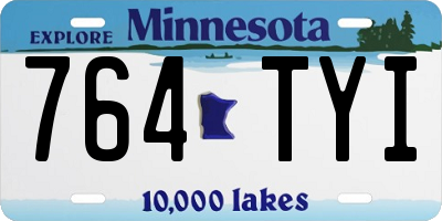 MN license plate 764TYI