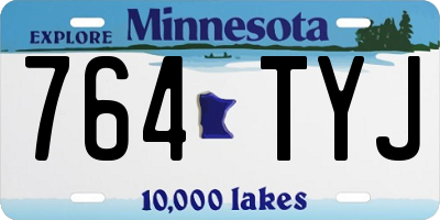 MN license plate 764TYJ