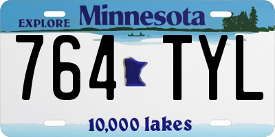 MN license plate 764TYL