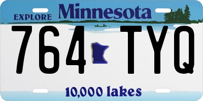 MN license plate 764TYQ