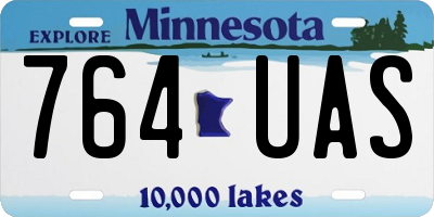 MN license plate 764UAS