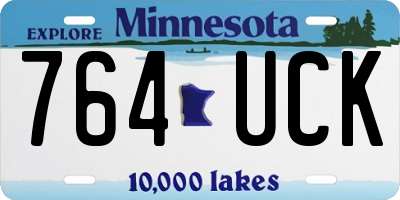 MN license plate 764UCK