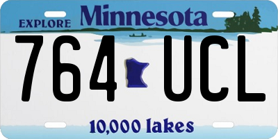 MN license plate 764UCL