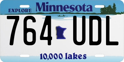 MN license plate 764UDL