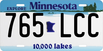 MN license plate 765LCC