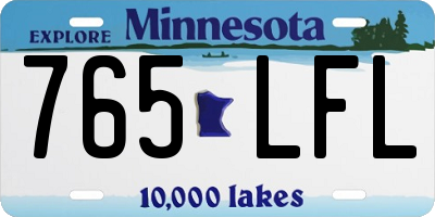 MN license plate 765LFL