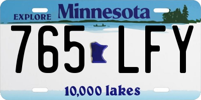 MN license plate 765LFY