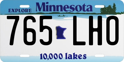 MN license plate 765LHO