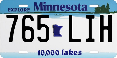 MN license plate 765LIH