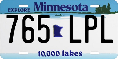MN license plate 765LPL