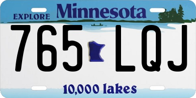 MN license plate 765LQJ