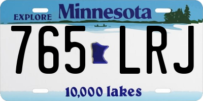 MN license plate 765LRJ