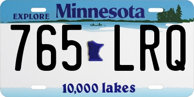 MN license plate 765LRQ
