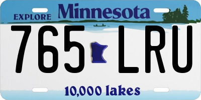 MN license plate 765LRU