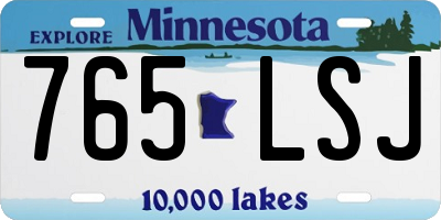 MN license plate 765LSJ