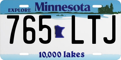 MN license plate 765LTJ