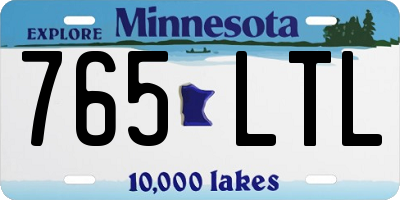 MN license plate 765LTL