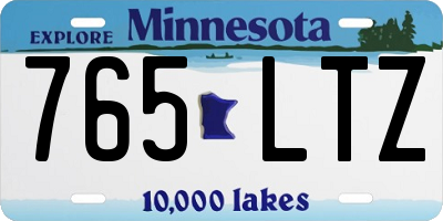 MN license plate 765LTZ