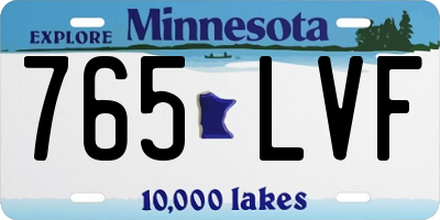 MN license plate 765LVF